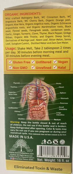 Organic Moringa Detox Living Bitters