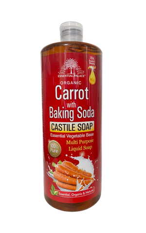 ORGANIC CARROT With Baking Soda CASTLE SOAP Liquid.